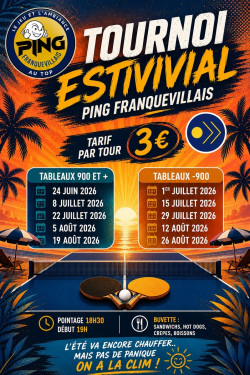 Tournoi d'été Ping Franquevillais